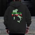 Papa For The Italian Father Zip Up Hoodie Back Print