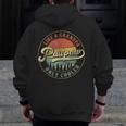Pawpaw Like A Grandpa Only Cooler Vintage Retro Pawpaw Dad Zip Up Hoodie Back Print