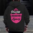 Princess Protection Agency For Fathers & Bachelorette Zip Up Hoodie Back Print