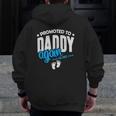 Promoted To Daddy Again 2022 It's A Boy Baby Announcement Zip Up Hoodie Back Print