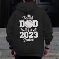 Proud Dad Of A Baseball Senior 2023 Baseball Dad Zip Up Hoodie Back Print