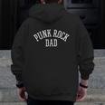 Punk Rock Dad Zip Up Hoodie Back Print