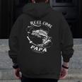 Reel Cool Papa For Fishing Nature Lovers Zip Up Hoodie Back Print