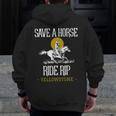 Save A Horse Ride Rip Yellowstone Montana Zip Up Hoodie Back Print