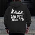 Sawdust Engineer Zip Up Hoodie Back Print