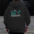 Ski Grandpa Zip Up Hoodie Back Print