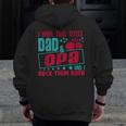 I Have Two Title Dad And Opa And I Rock Them Both Grandpa Zip Up Hoodie Back Print