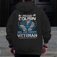 Us Air Force Veteran Proud Cousin Of An Air Force Zip Up Hoodie Back Print