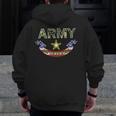 Us Army Veteran Veterans Day Cool Zip Up Hoodie Back Print