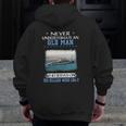 Uss Belleau Wood Lha-3 Veterans Day Father Day Zip Up Hoodie Back Print