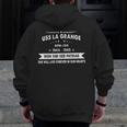 Uss La Grange Apa Zip Up Hoodie Back Print