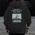 Uss Mcinerney Ffg-8 Veterans Day Father's Day Zip Up Hoodie Back Print