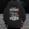 Im A Veteran Like My Father Before Me For Proud Dad Son Zip Up Hoodie Back Print