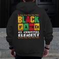 Vintage Black Father An Essential Element Junenth Dad Day Zip Up Hoodie Back Print