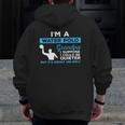 Water Polo GrandpaWaterpolo Sport Player Zip Up Hoodie Back Print