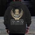 World's Best Guitar Dad Father Player Musician Music Zip Up Hoodie Back Print