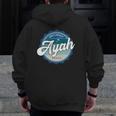 World's Greatest Ayah Indonesian Dad Zip Up Hoodie Back Print