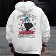 Abuelocorn 1 Kid Father's Day Abuelo Unicorn Granddaughter Zip Up Hoodie Back Print