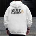 Army Sergeant First Class Sfc Zip Up Hoodie Back Print