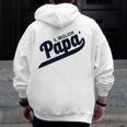 The Best Dad Italian Words Zip Up Hoodie Back Print