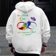 I'm A Proud Son Of A Wonderful Dad In Heaven 95 Father's Day Zip Up Hoodie Back Print