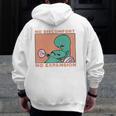 No Discomfort No Expansion Training Zip Up Hoodie Back Print