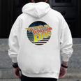 Totally Rad Dad 80S Father's Day Zip Up Hoodie Back Print