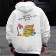 Virtual Teaching Parents Edition I Survived Learning Zip Up Hoodie Back Print