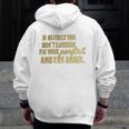 Workout Motivational Saying Fitness Gym Zip Up Hoodie Back Print