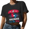 4Th Of July Pregnancy Meaningful Lil' Firecracker On The Way Great Women Cropped T-shirt