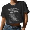 5 Things You Should Know About My Mom She Loves Horses And Dogs More Than Humans Women Cropped T-shirt