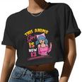 This Anime Girl Is Now 13 Years Old Birthday Girl Kawaii Women Cropped T-shirt