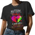 Autism Doesnt Come With A Manual It Comes With A Mom Who Never Gives Up Women Cropped T-shirt