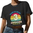 Awesome Retro 3Rd Birthday Boy Girl Women Cropped T-shirt