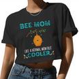 Bee Bee Bee Mom Like A Normal Mom But Cooler Beekeepeing Women Cropped T-shirt