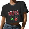 Chest Nuts ChristmasShirt Matching Couple Chestnuts Women Cropped T-shirt