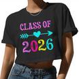 Class Of 2026 Grow With MeFor Teachers Students Women Cropped T-shirt