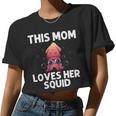 Cool Squid For Mom Mother Octopus Biology Sea Animals Women Cropped T-shirt