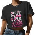 It's My 50Th Birthday Queen 50 Years Old Shoes Crown Diamond Gif Women Cropped T-shirt