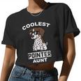 Dog German Shorthaired Coolest German Shorthaired Pointer Aunt Dog Women Cropped T-shirt