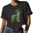 Dog Mardi Gras Outfit Goldendoodle Lover Men Women Kids Women Cropped T-shirt