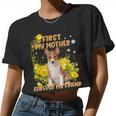 First My Mother Forever My Friend Dog Mom V2 Women Cropped T-shirt