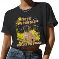 First My Mother Forever My Friend Dog Mom V4 Women Cropped T-shirt