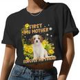 First My Mother Forever My Friend Dog Mom V7 Women Cropped T-shirt