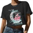 Flamingo This Mams Loves Her Grandkids To The Moon And Back Women Cropped T-shirt