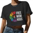 Free Mom Hugs Rainbow Lgbt Pride Month Women Cropped T-shirt