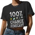 Meteorology For Weather Enthusiasts Cool Weatherman Women Cropped T-shirt