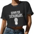 Swingers Down For Shenanigans Pineapple Swinger Party Tshirt Women Cropped T-shirt