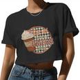 This Girl Runs On Pumpkin Spice Thanksgiving Quote Women Cropped T-shirt