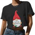 Lets Go Brandon Tee Christmas Gnome Let's Go Brandon Tshirt Women Cropped T-shirt